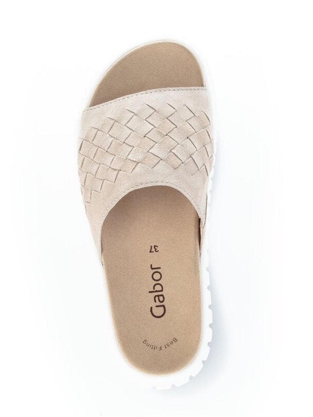 GABOR Slides / Sandals in Taupe Suede 
Size 9